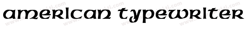 American Typewriter ITC Pro字体转换